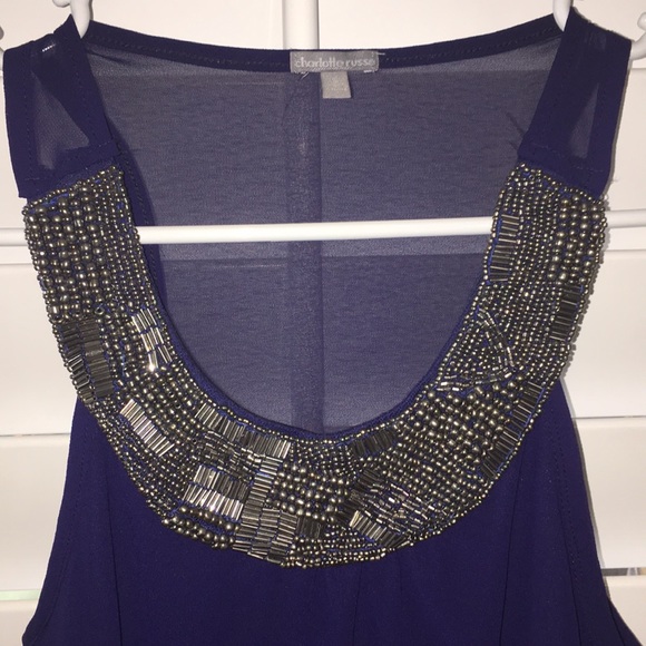 Beaded Neck Tanktop - Picture 2 of 3